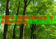 海角社区：实时互动与多元交流，构建您的社交新天地