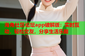 海角社区论坛app破解版：实时互动，轻松交友，分享生活乐趣