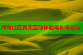 海角社区真实互动体验等你来参与